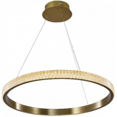 Φωτιστικό Κρεμαστό LED 56W 230V 4500lm 3000Κ Θερμό Φως σε Χρυσαφί 6033B-GL